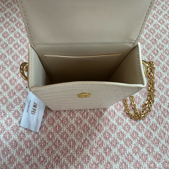 JW Pei Lola Chain Phone Purse in Ivory Croc. New With Tags. - Picture 3 of 4